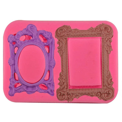 Oval & Rectangle Mini Vintage Frame Handmade Mould