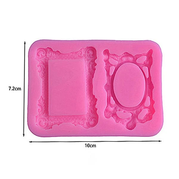 Oval & Rectangle Mini Vintage Frame Handmade Mould