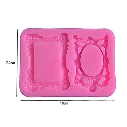 Oval & Rectangle Mini Vintage Frame Handmade Mould