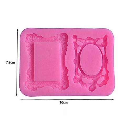 Oval & Rectangle Mini Vintage Frame Handmade Mould