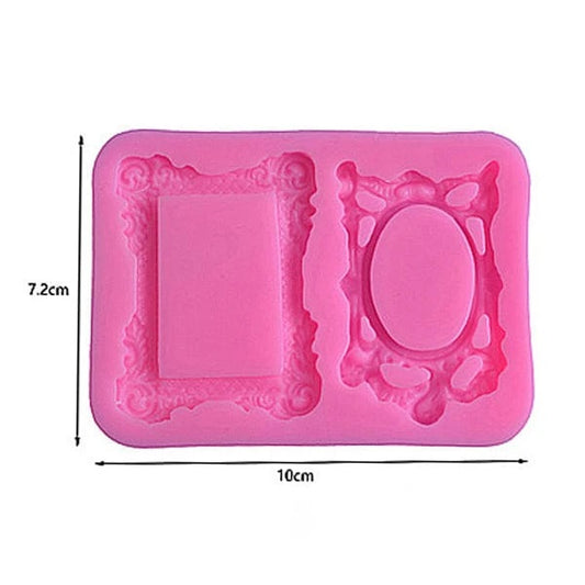 Oval & Rectangle Mini Vintage Frame Handmade Mould