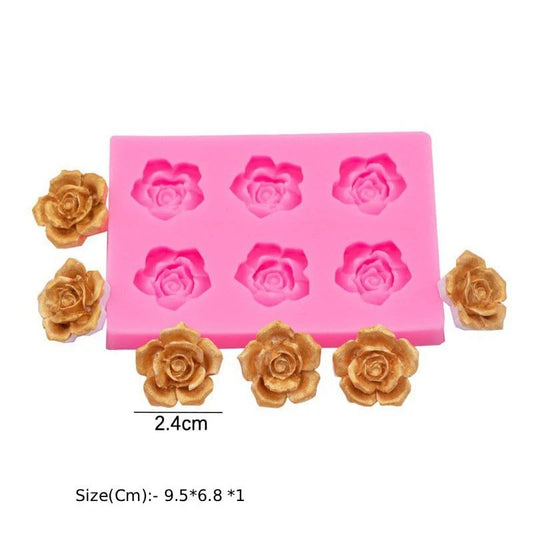 6 Cavity 3D Flower Handmade Mould