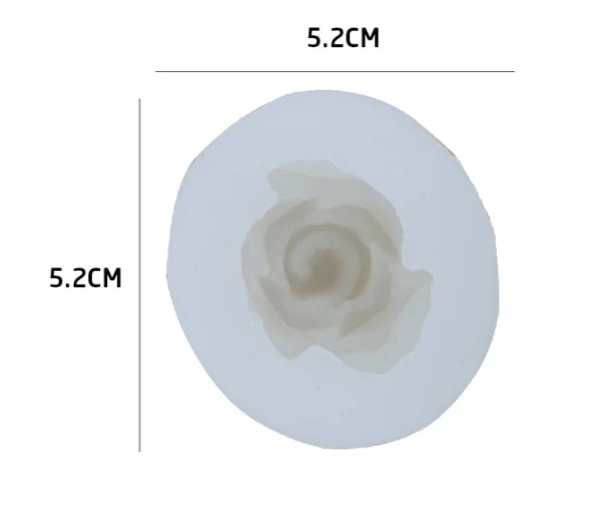 3D Rose Candle Handmade Mould