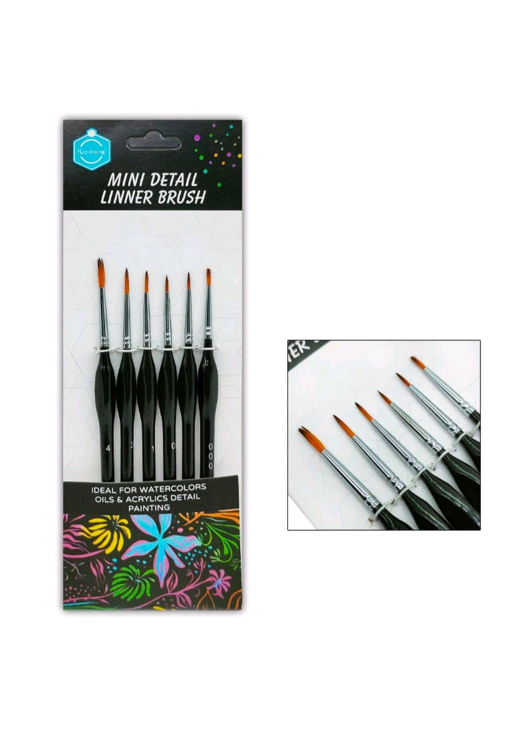 6 PC Paint Brush Ultra Thin