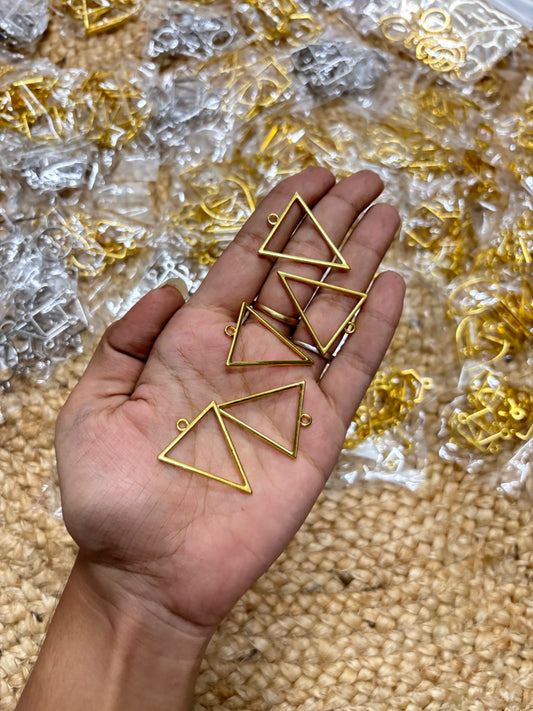 Gold Triangle Shape Pendant