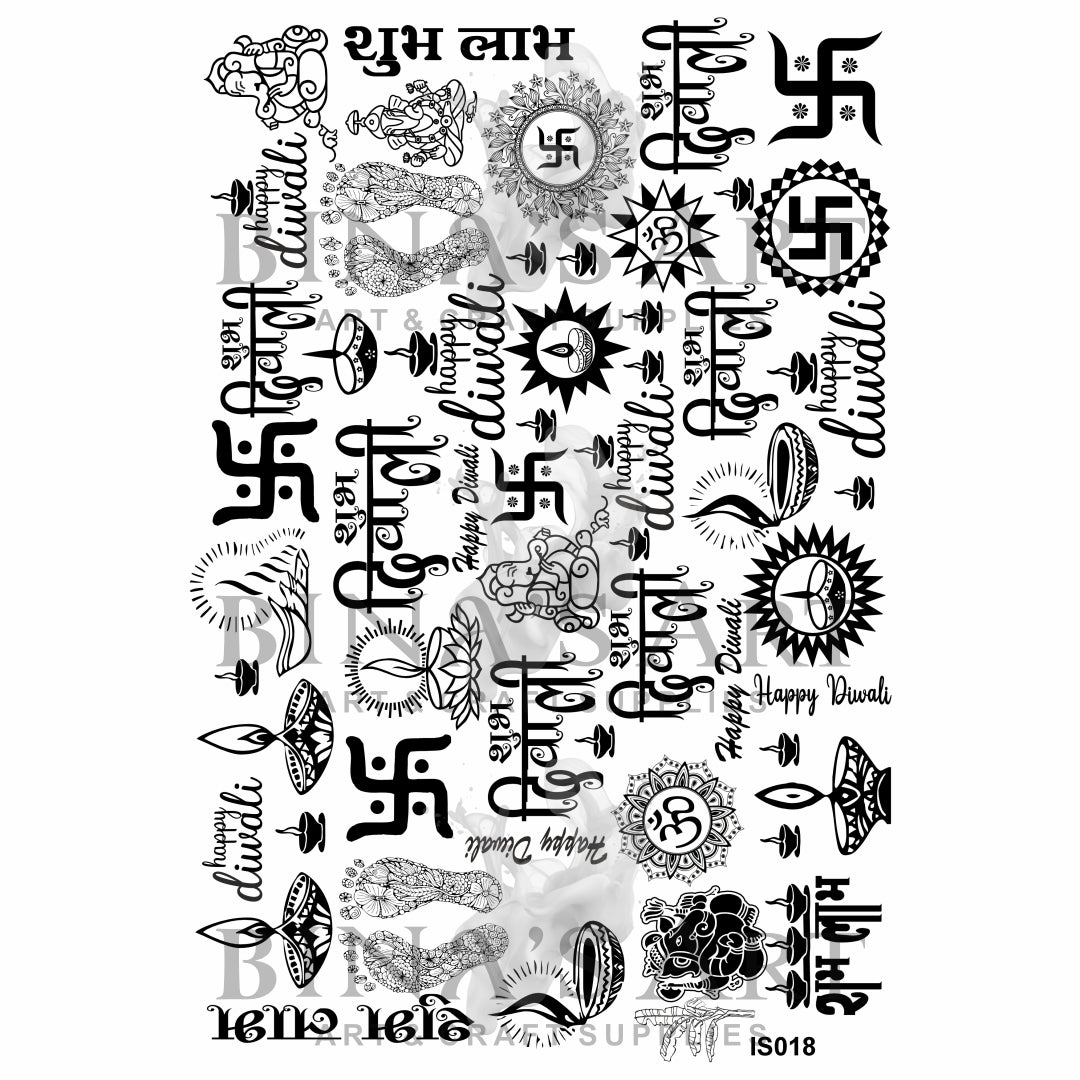 Diwali Theme Design (Transparent Sheet)