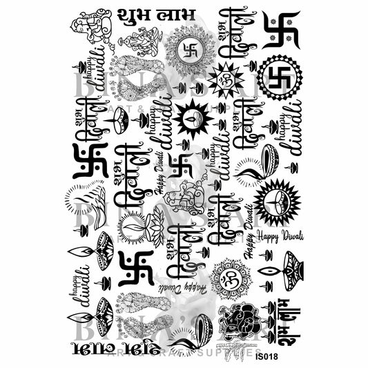Diwali Theme Design (Transparent Sheet)
