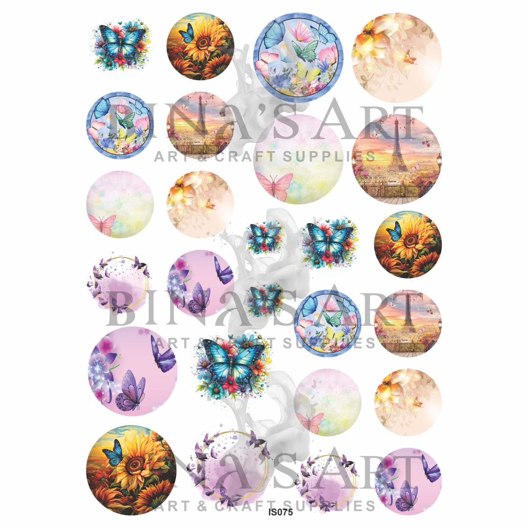 Pendant, Coaster & Keychain Insert Sheet (Transparent Sheet)