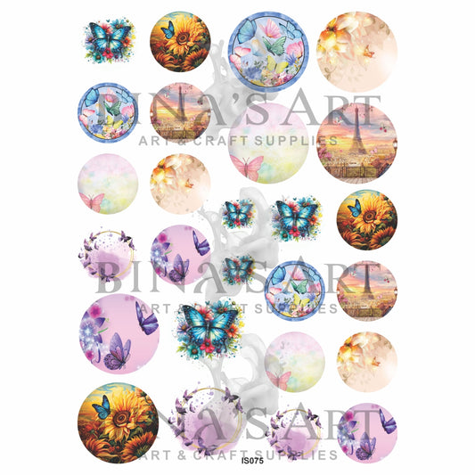 Pendant, Coaster & Keychain Insert Sheet (Transparent Sheet)