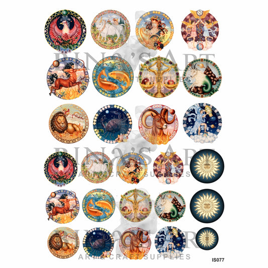 Zodiac Sign Insert Sheet (Transparent Sheet)