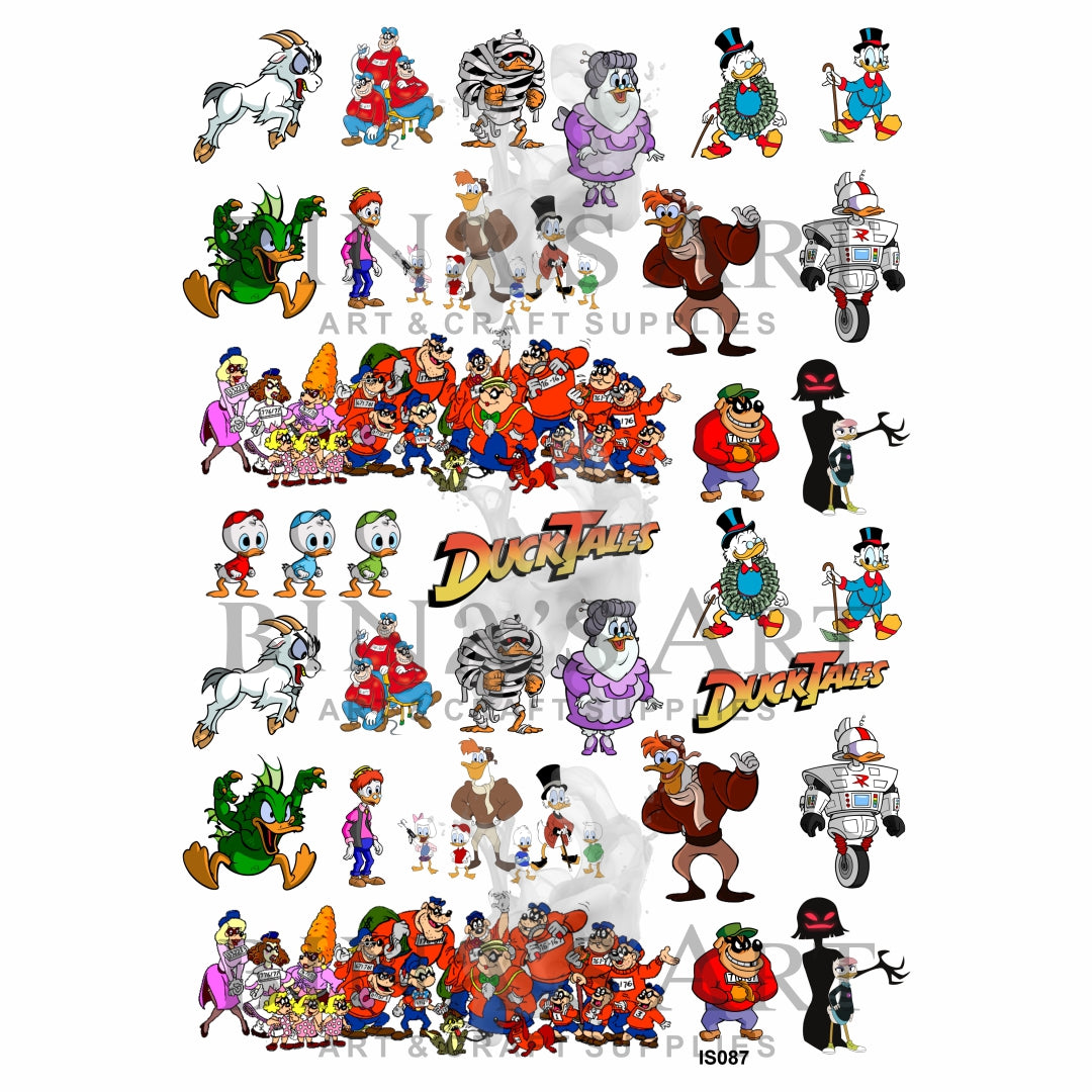 Ducktales Cartoon Insert Sheet (Transparent Sheet)