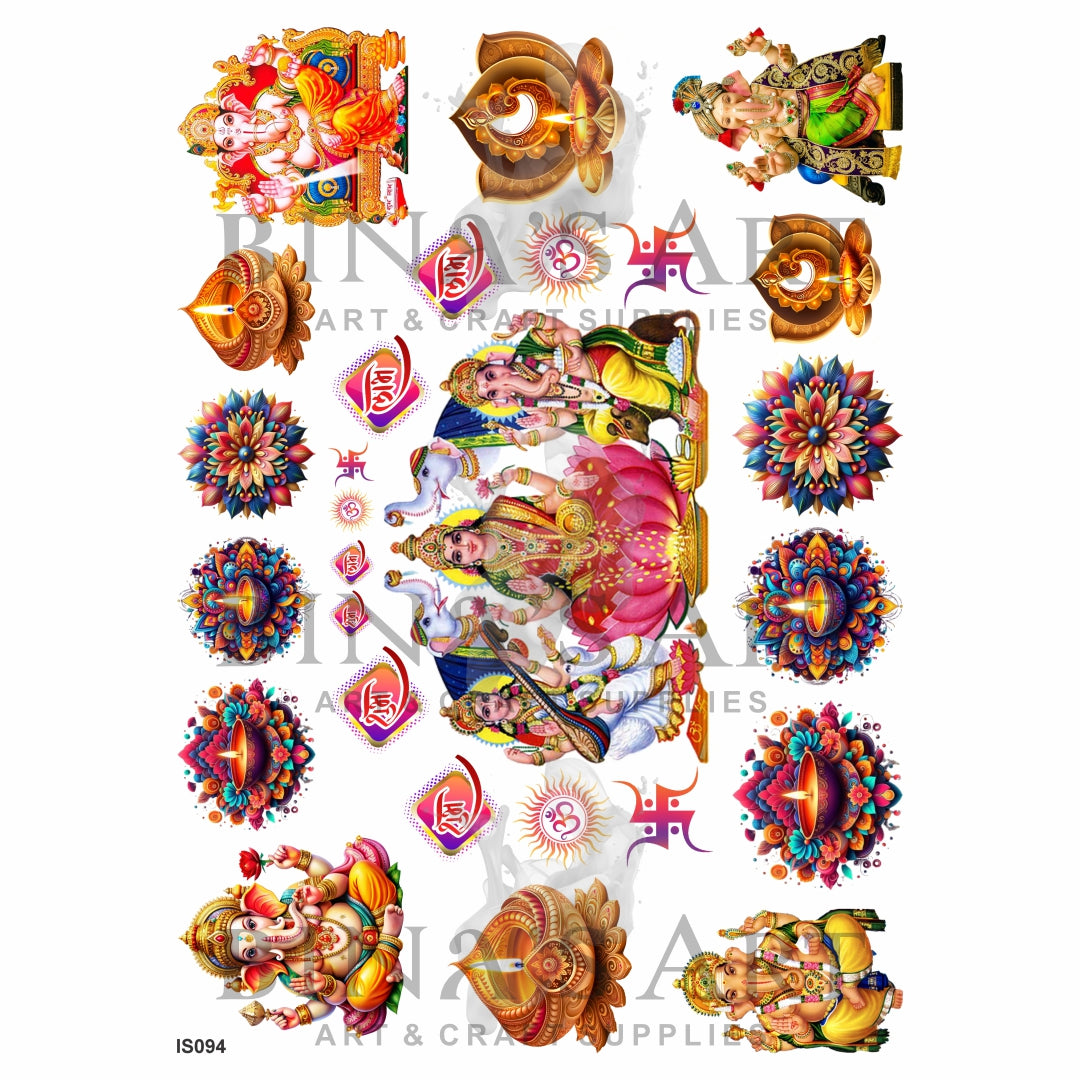 Diwali Theme Insert Sheet (Transparent Sheet)