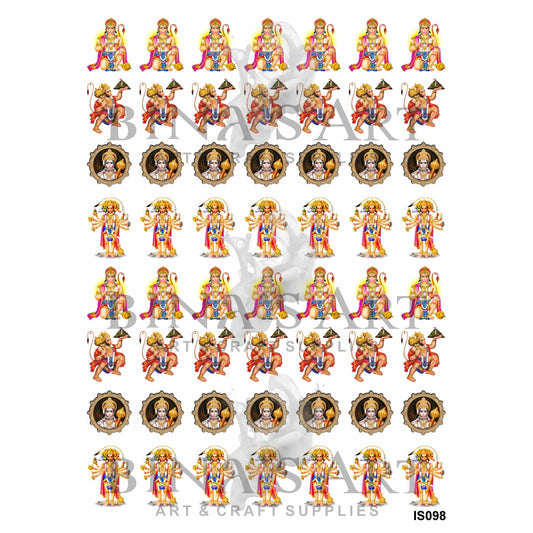 Hanumanji Insert Sheet (Transparent Sheet)