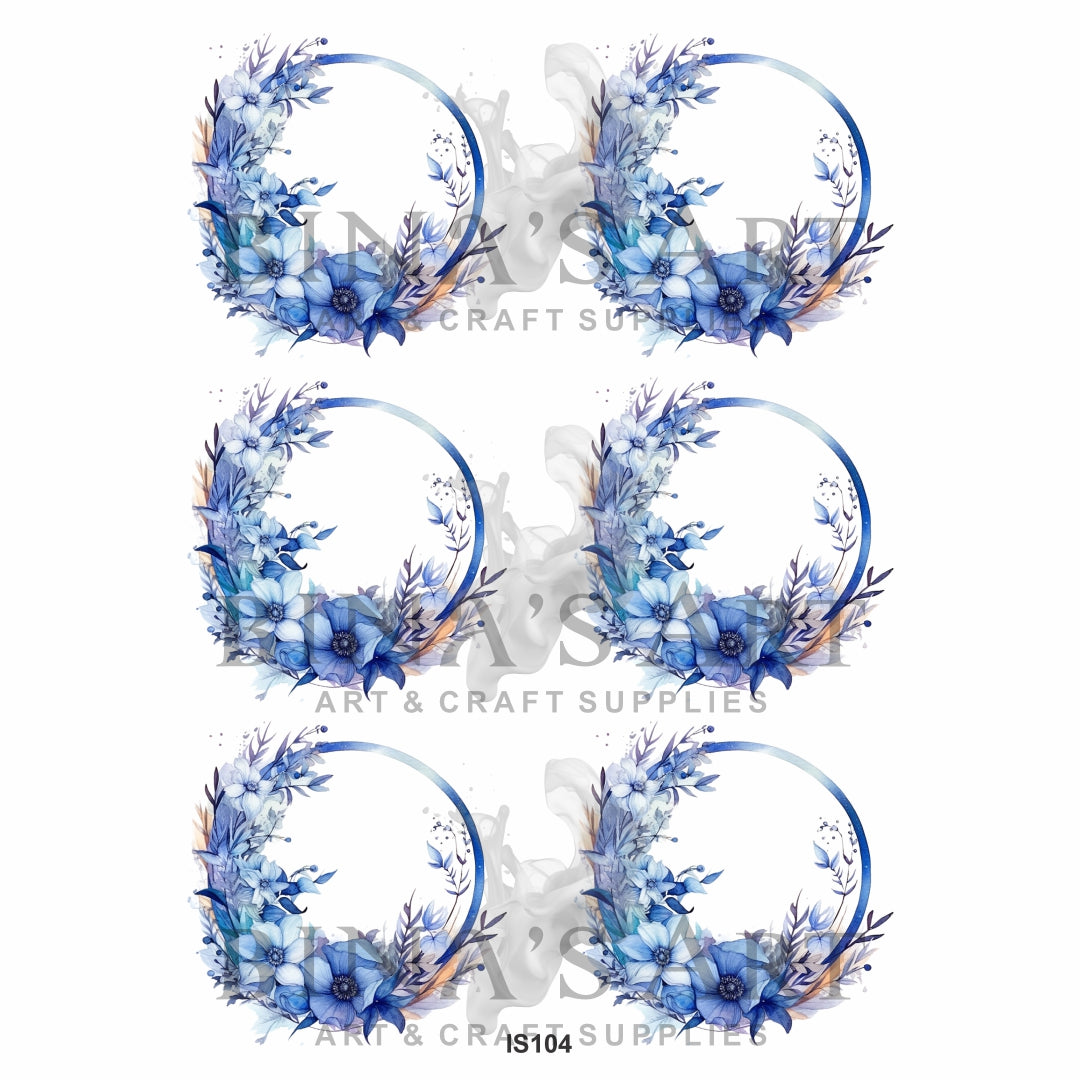 Floral Photo Frame Insert Sheet (Transparent Sheet)