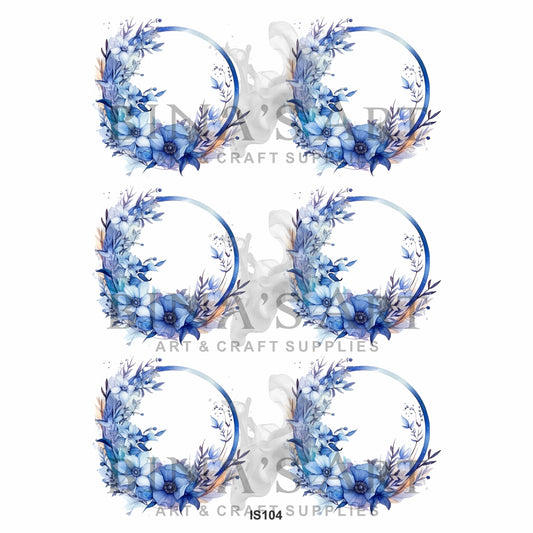 Floral Photo Frame Insert Sheet (Transparent Sheet)