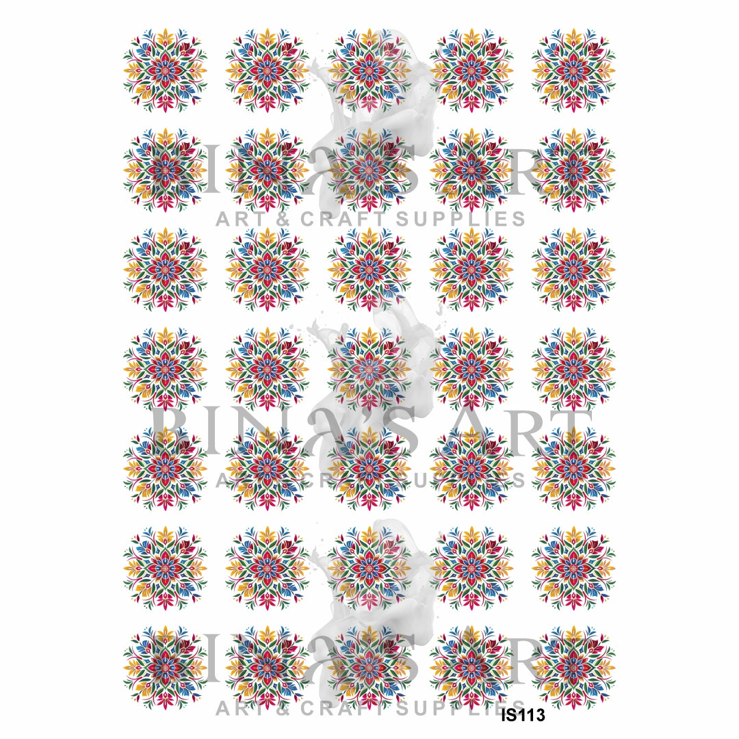 Rangoli Design Insert Sheet (Transparent Sheet)