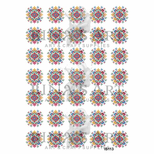 Rangoli Design Insert Sheet (Transparent Sheet)