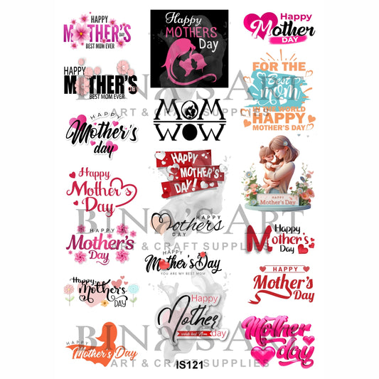Mother's Day Designs Insert Sheet (Transparent Sheet)