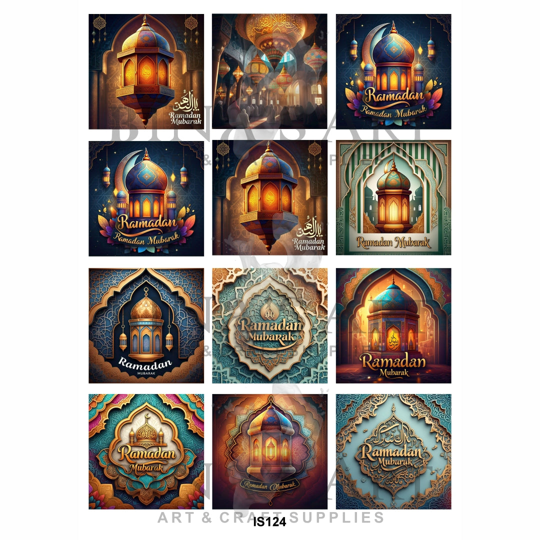 Ramadan Mubarak Designs Insert Sheet (Transparent Sheet)