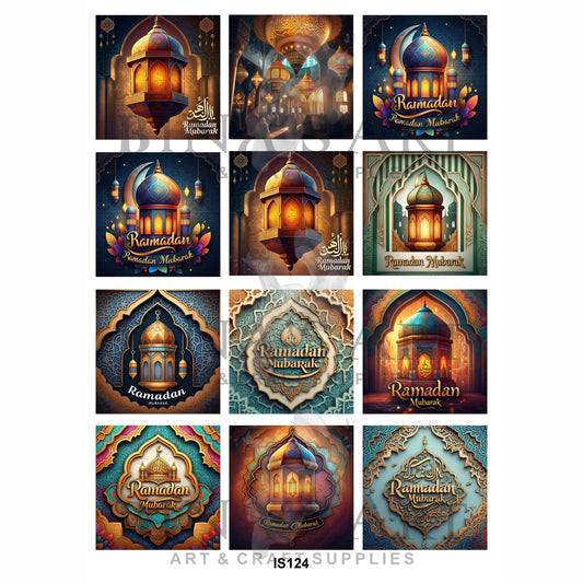 Ramadan Mubarak Designs Insert Sheet (Transparent Sheet)