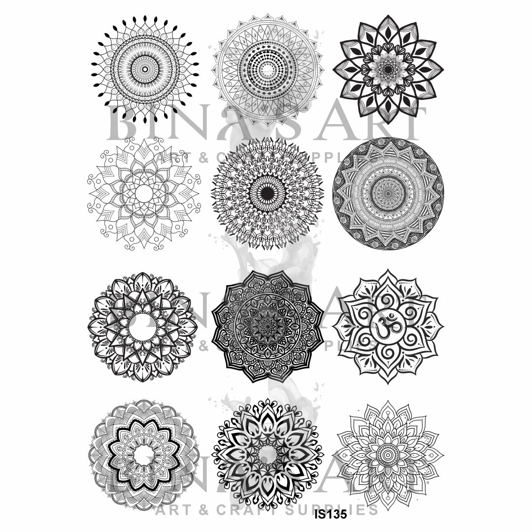 Mandala Designs Insert Sheet (Transparent Sheet)