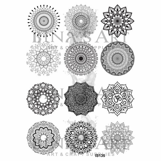 Mandala Designs Insert Sheet (Transparent Sheet)
