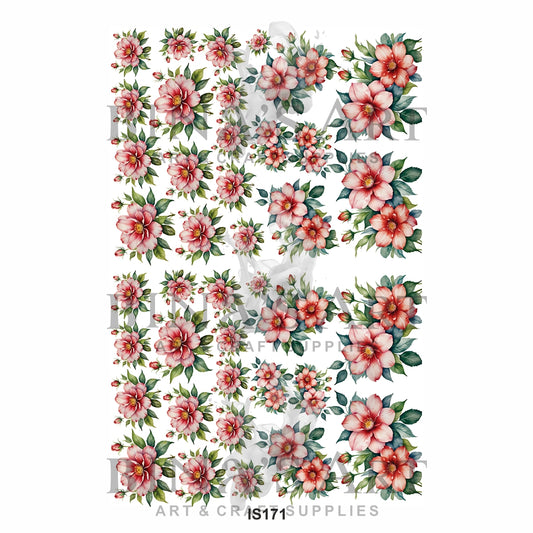 Floral Designs Insert Sheet (Transparent Sheet)