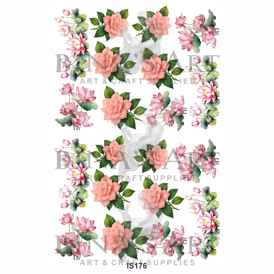 Floral Designs Insert Sheet (Transparent Sheet)