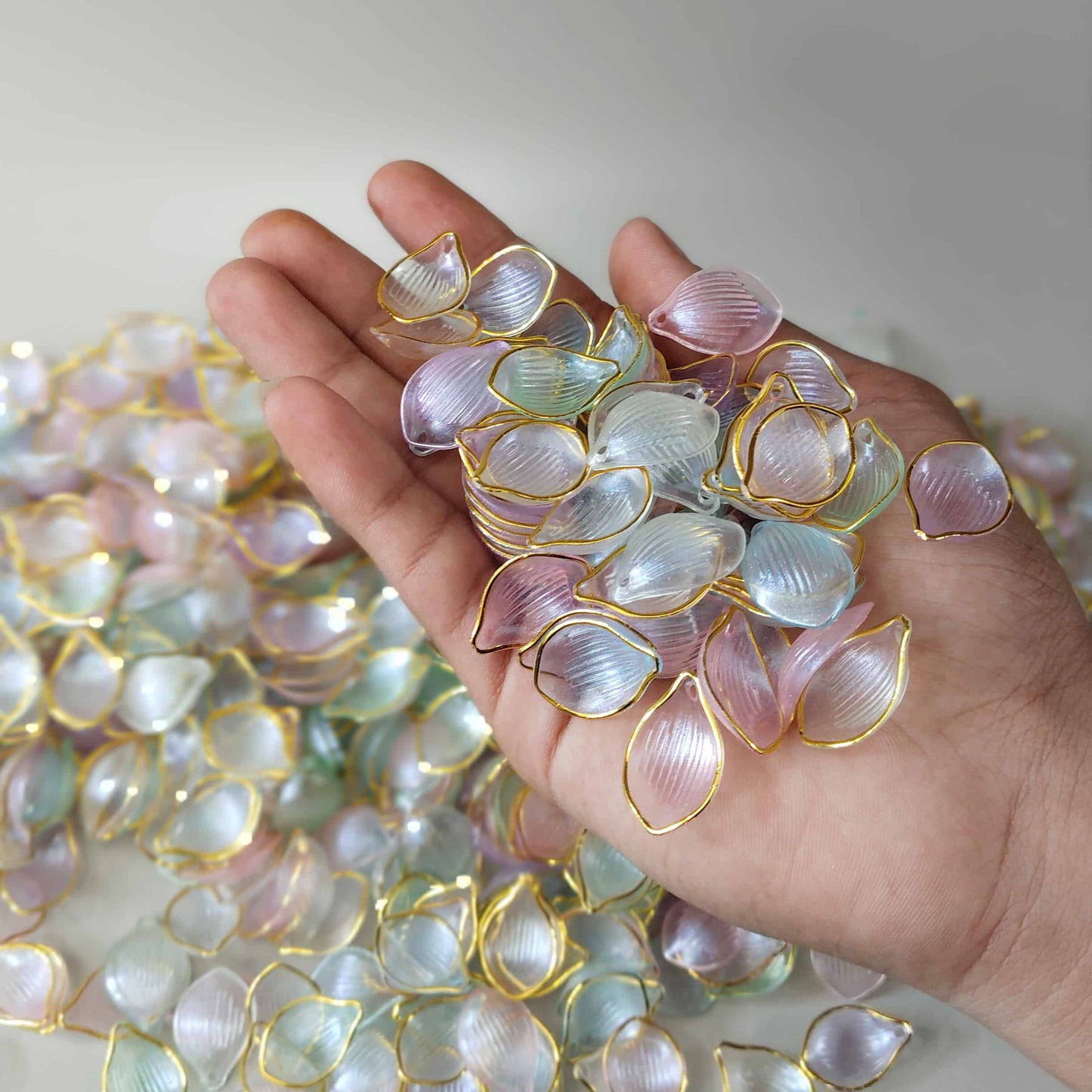 Transparent Flower Petal Mix Color