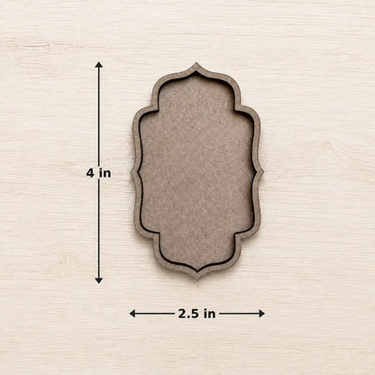 MDF Wall Hanging And Toran Base - Moroccan Shape