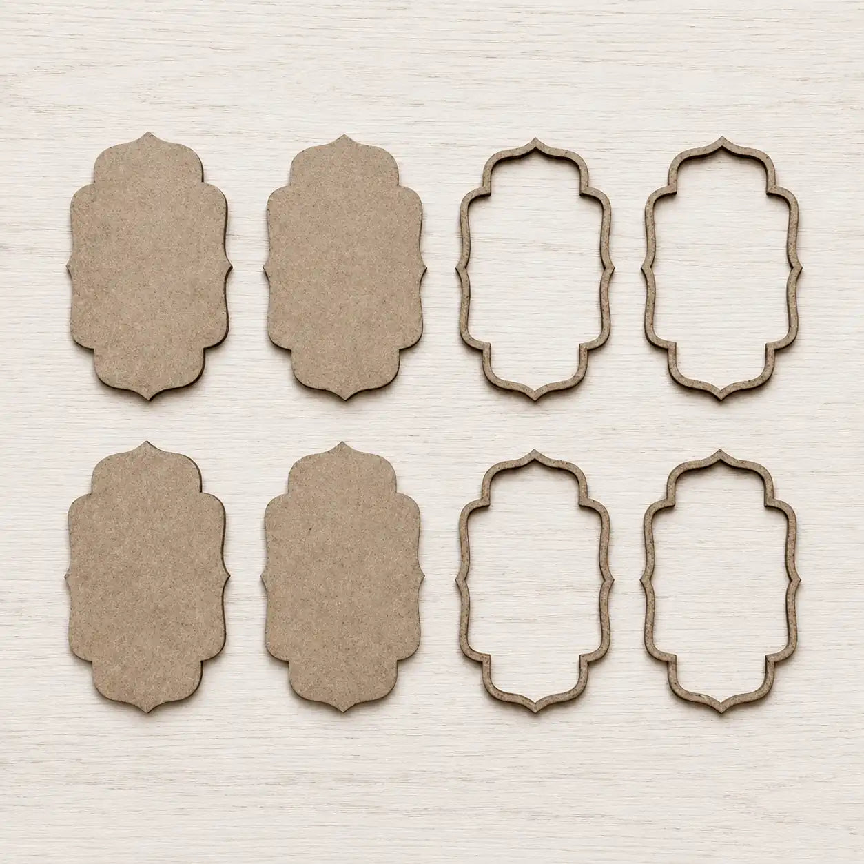 MDF Wall Hanging And Toran Base - Moroccan Shape