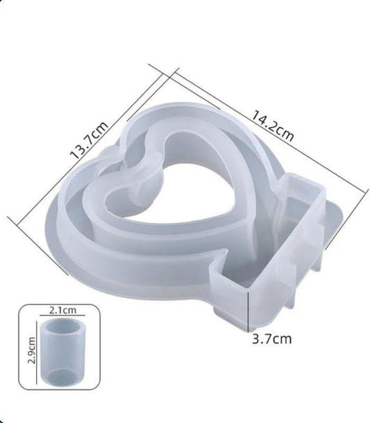 Heart Resin Planter Mould