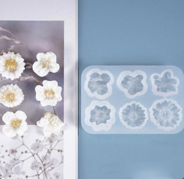 6 IN 1 3D Flower Mould