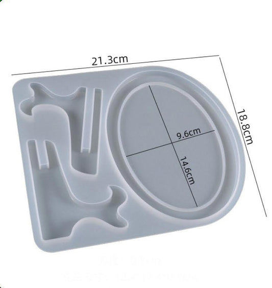 Oval Photo Frame & Stand Mould