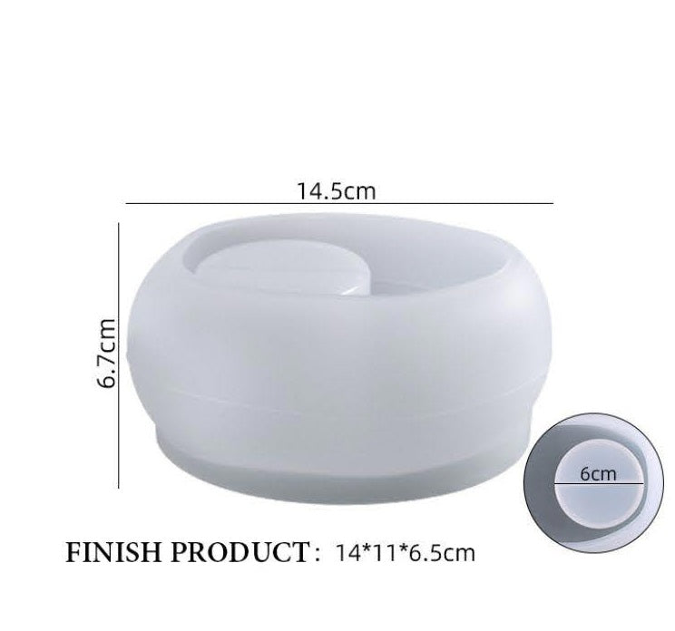 Oval Pubble T-Light Holder