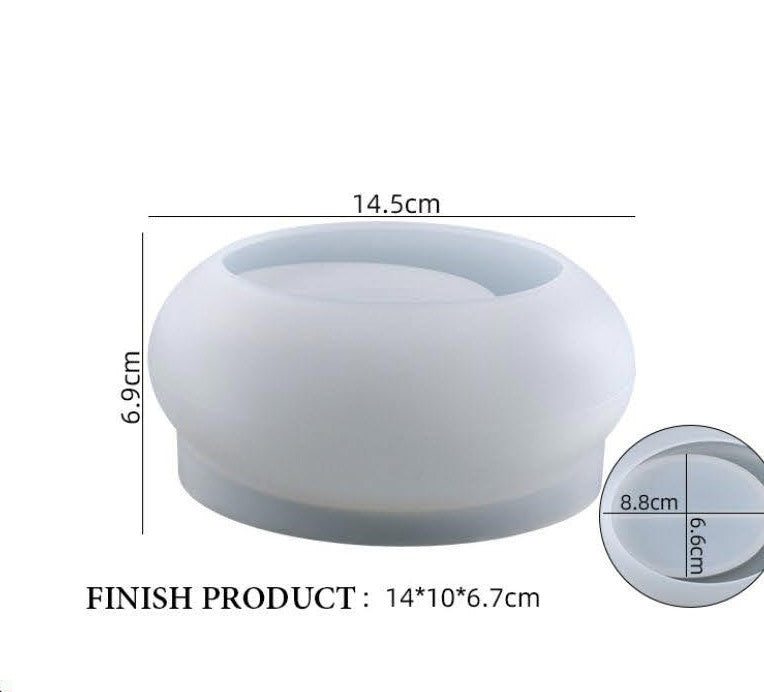 Oval Pubble T-Light Holder
