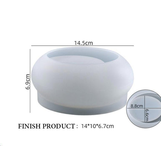 Oval Pubble T-Light Holder