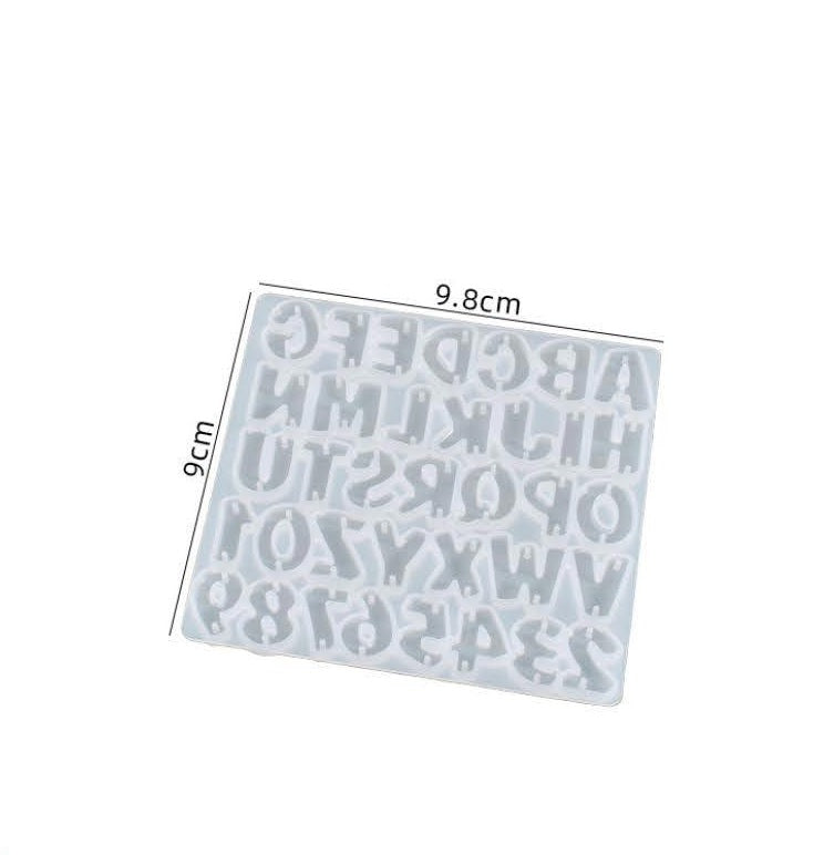 Big Alphabet 7 Number  2 Hole Keychain Mould