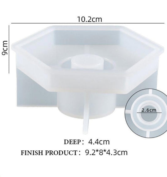 Hexagon Base Candle Holder