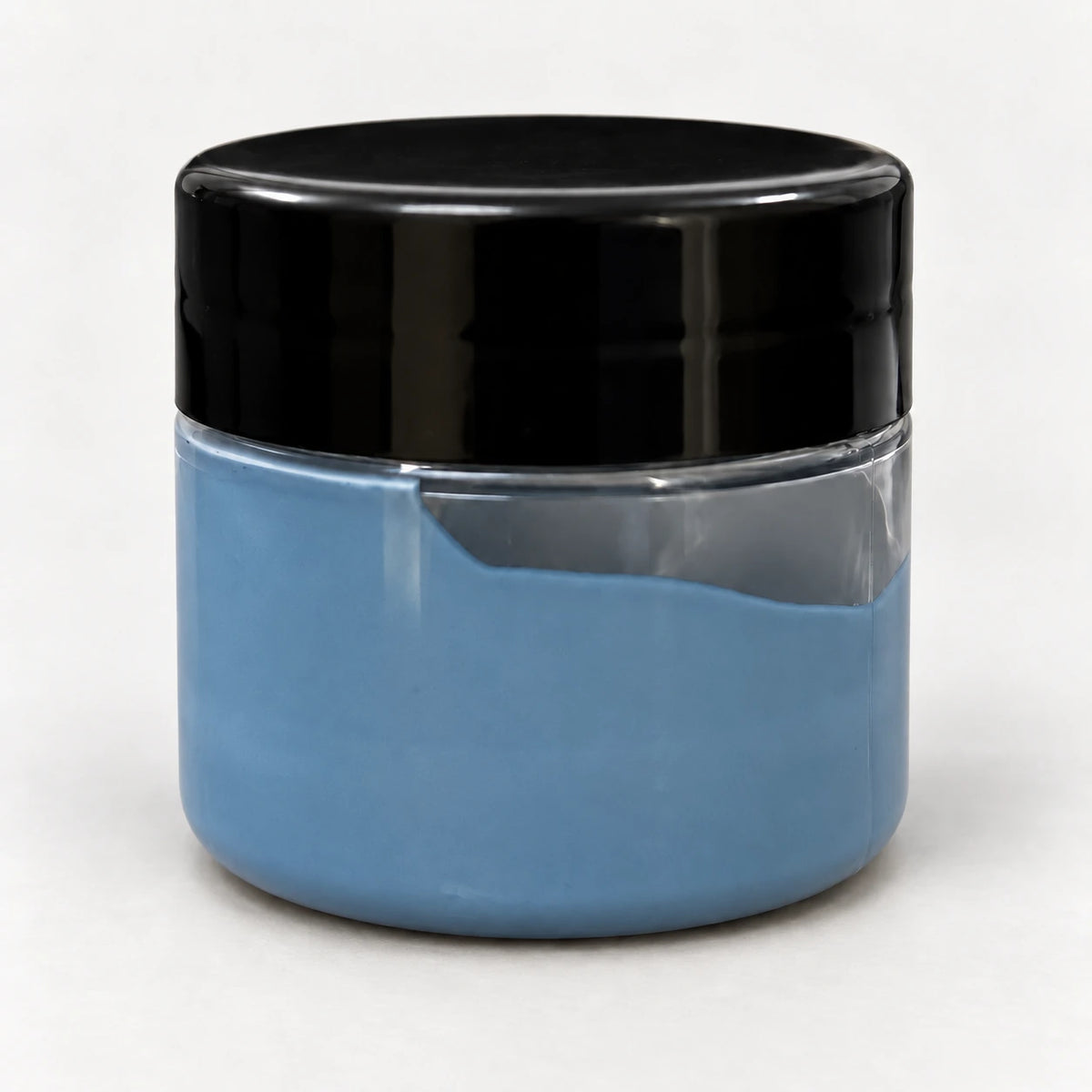 Smoke Grey Opaque Pigment 20ml in a clear jar with a black lid