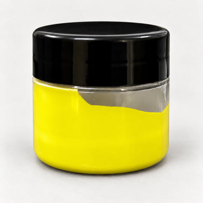 Primrose Opaque Pigment 20ml in a clear jar with a black lid