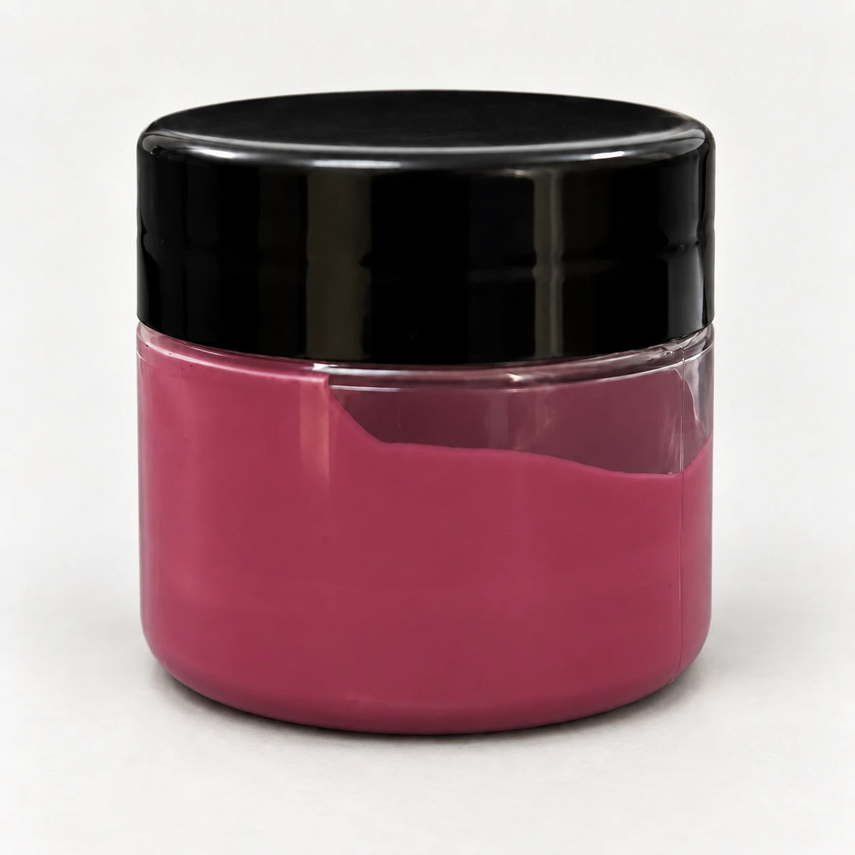 Magenta Red Opaque Pigment 20ml in a clear jar with a black lid