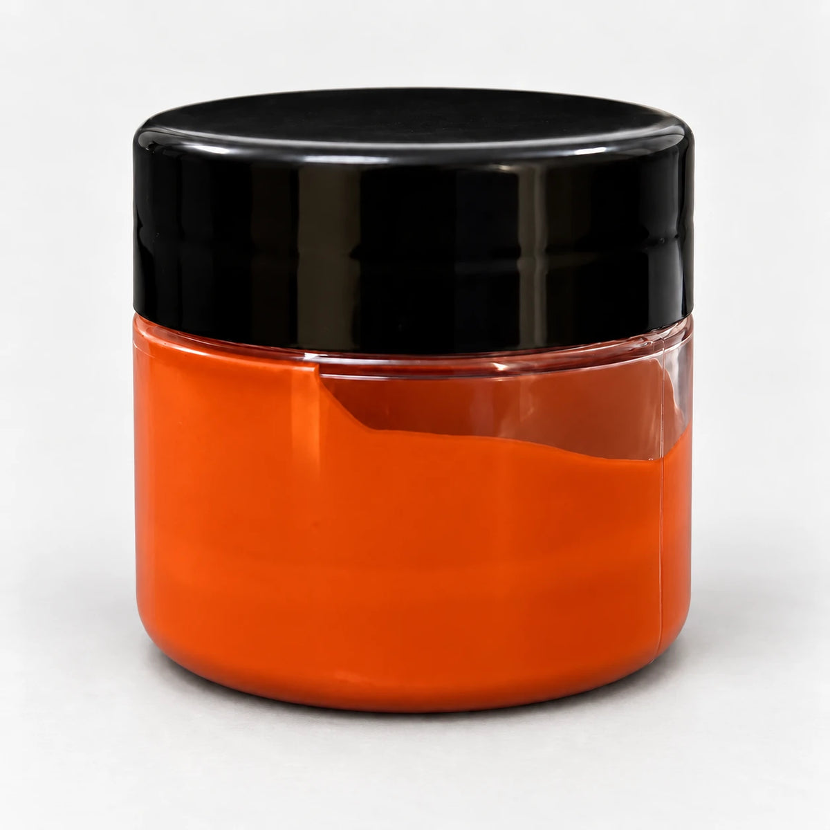 Bright Red Opaque Pigment 20ml in a clear jar with a black lid