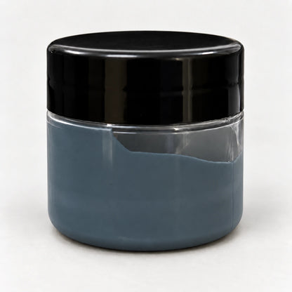 Pale Grey Opaque Pigment 20ml in a clear jar with a black lid