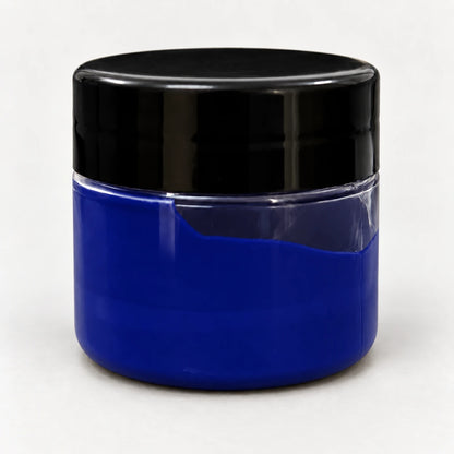 Oxford Blue Opaque Pigment 20ml in a clear jar with a black lid