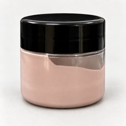 Pink Opaque Pigment 20ml in a clear jar with a black lid