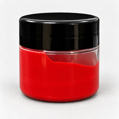 Signal Red Opaque Pigment 20ml in a clear jar with a black lid