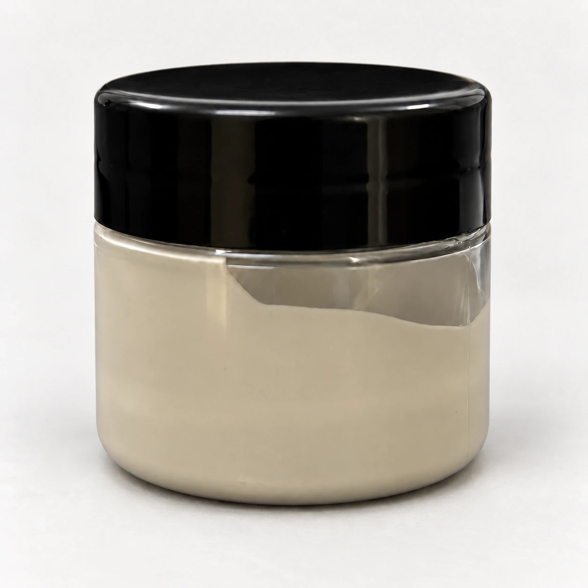 Sandstone Opaque Pigment 20ml in a clear jar with a black lid
