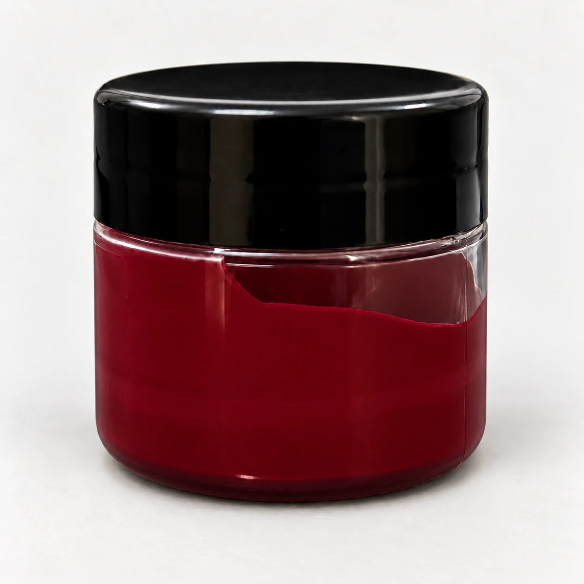Purple Red Opaque Pigment 20ml in a clear jar with a black lid