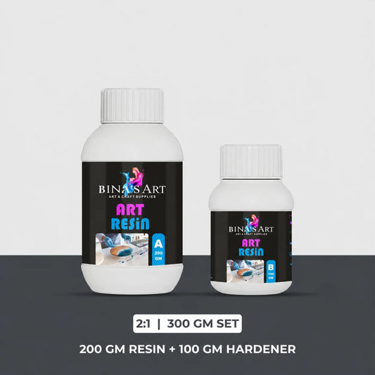 Bina's Art 2:1 art resin and hardener bottle set